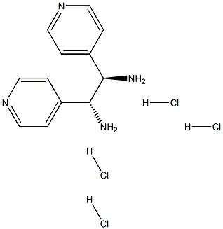 (R,R)-1,2-Di(4-pyridyl)-1,2-ethanediamine tetrahydrochloride, 95%, ee 99% Struktur