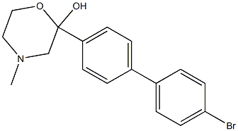 2-(4'-BROMO[1,1'-BIPHENYL]-4-YL)-4-METHYL-2-MORPHOLINOL Struktur