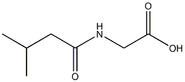 2-[(3-Methylbutanoyl)amino]acetic acid Struktur