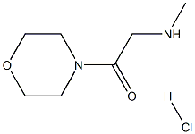 2-(Methylamino)-1-(4-morpholinyl)-1-ethanonehydrochloride Struktur