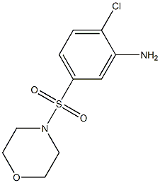 2-Chloro-5-(4-morpholinylsulfonyl)aniline Struktur