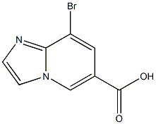 8-Bromo-imidazo[1,2-a]pyridine-6-carboxylic acid Struktur