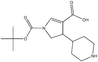 BOC-反式-4-(4-哌啶基)-吡咯烷-3羧酸, , 結(jié)構(gòu)式