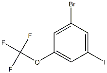 3-Bromo-5-iodo-1-trifluoromethoxybenzene Struktur