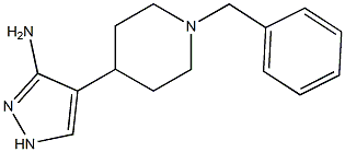 4-(1-Benzylpiperidin-4-yl)-1H-pyrazol-3-amine Struktur