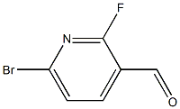 6-Bromo2-fluoropyridine-3-carboxaldehyde Struktur