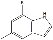 7-bromo-5-methylindole Struktur