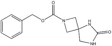 benzyl 6-oxo-2,5,7-triazaspiro[3.4]octane-2-carboxylate Struktur