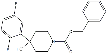 benzyl 4-(2,5-difluorophenyl)-4-hydroxypiperidine-1-carboxylate Struktur