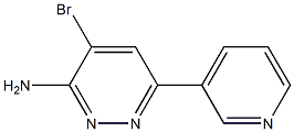 4-bromo-6-(pyridin-3-yl)pyridazin-3-amine Struktur