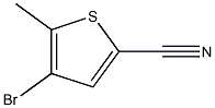 4-bromo-5-methylthiophene-2-carbonitrile Struktur