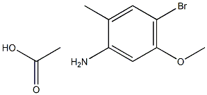 4-bromo-5-methoxy-2-methylaniline acetate Struktur