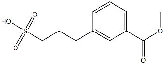 3-(3-Sulfo-propyl)-benzoic acid methyl ester Struktur