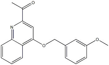 1-(4-(3-methoxybenzyloxy)quinolin-2-yl)ethanone Struktur