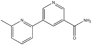 5-(6-methylpyridin-2-yl)pyridine-3-carboxamide Struktur