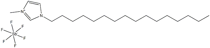 1-Hexadecyl-3-MethylImidazolium hexaFluoroAntimonate Struktur