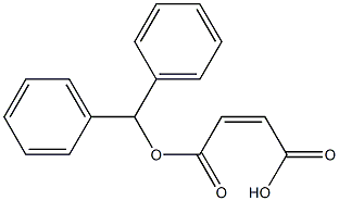 Diphenylmethanol maleate Struktur