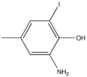 2-Amino-6-iodo-4-methyl-phenol Struktur