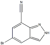 5-Bromo-2H-indazole-7-carbonitrile Struktur