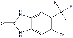 5-Bromo-6-trifluoromethyl-1,3-dihydro-benzoimidazol-2-one Struktur