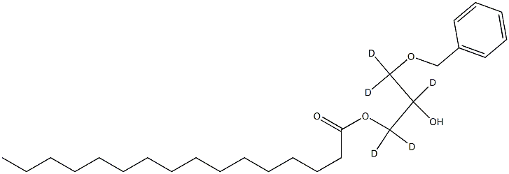 1-Palmitoyl-3-O-benzyl-rac-glycerol-d5 Struktur