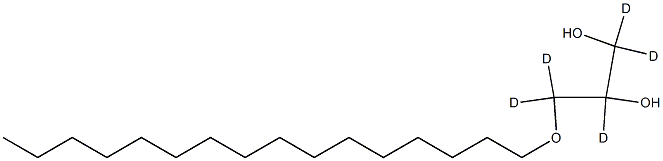 1-O-Hexadecyl-rac-glycerol-d5 Struktur