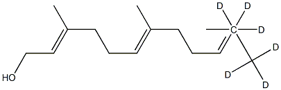 (E,E)-Farnesol 11,11,11,12,12,12-d6 Struktur