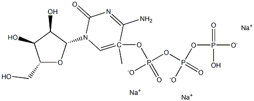 5-Methylcytidine 5-Triphosphate Trisodium Salt Struktur