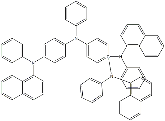 4,4',4'-TRIS(N-(1-NAPHTHYL)-N-PHENYL-AMINO)-TRIPHENYLAMINE Struktur