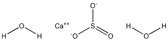 Calcium sulfite dihydrate Struktur