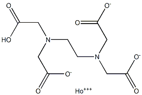 Holmium(III) hydrogen EDTA Struktur