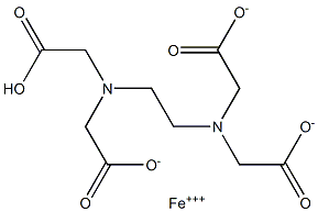 Iron(III) hydrogen EDTA Struktur