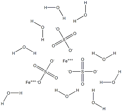 Iron(III) sulfate nonahydrate Struktur