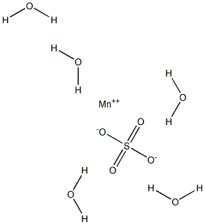 Manganese(II) sulfate pentahydrate Struktur