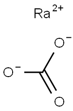 Radium carbonate Struktur