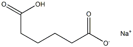 Sodium hydrogen adipate Struktur