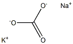 Sodium potassium carbonate Struktur