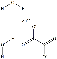 Zinc oxalate dihydrate Struktur