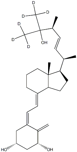 1alpha,25-Dihydroxy-Vitamin-D2 (26,26,26,27,27,27-d6) Struktur