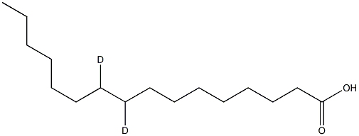 Palmitic Acid-9,10-D2 Struktur