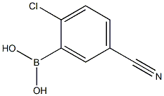 2-氯-5-氰基苯硼酸, , 結(jié)構(gòu)式