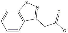 1,2-benzisothiazol-3-acetate Struktur