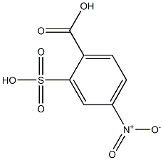 2-carboxy-5-nitrobenzene sulfonic acid Struktur