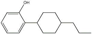 4-propylcyclohexyl phenol Struktur