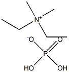 Dimethyldiethylammonium dihydrogen phosphate Struktur