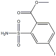 2-carbomethoxy-5-iodobenzenesulfonamide Struktur