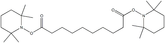 Bis (2,2,6,6-tetramethyl piperidyl) sebacate Struktur