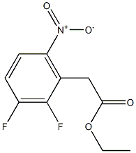 Ethyl 2,3-difluoro-6-nitrophenylacetic acid Struktur