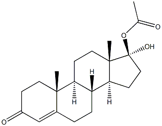 17-ALPHAHYDROXYTESTOSTERONEACETATE Struktur