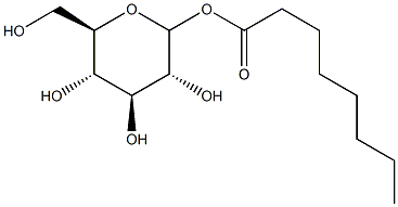 Octanoyl-D-glucopyranoside Struktur